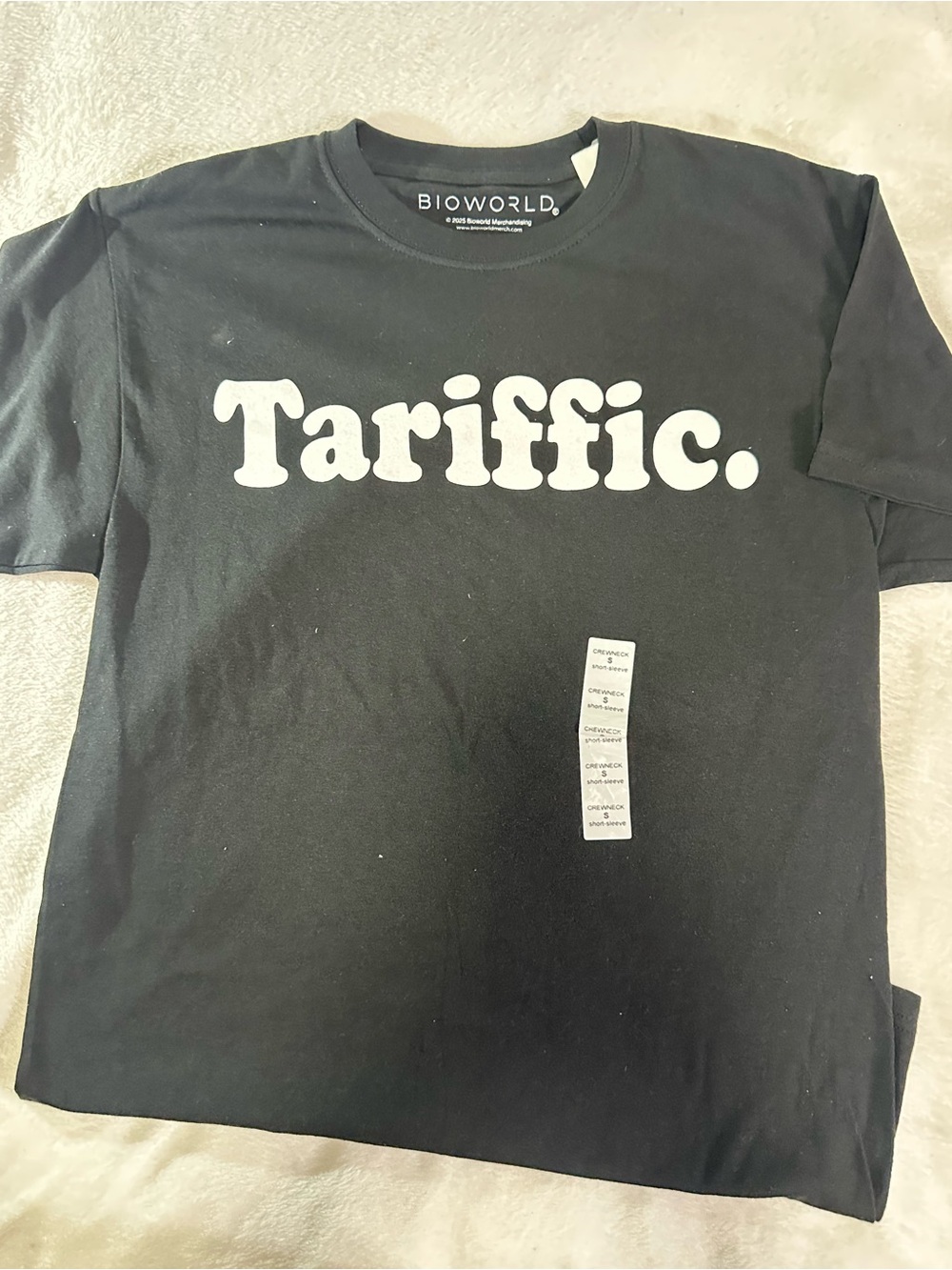 Bioworld Tariffic Graphic Tee Shirt Black Short Sleeve - Unisex